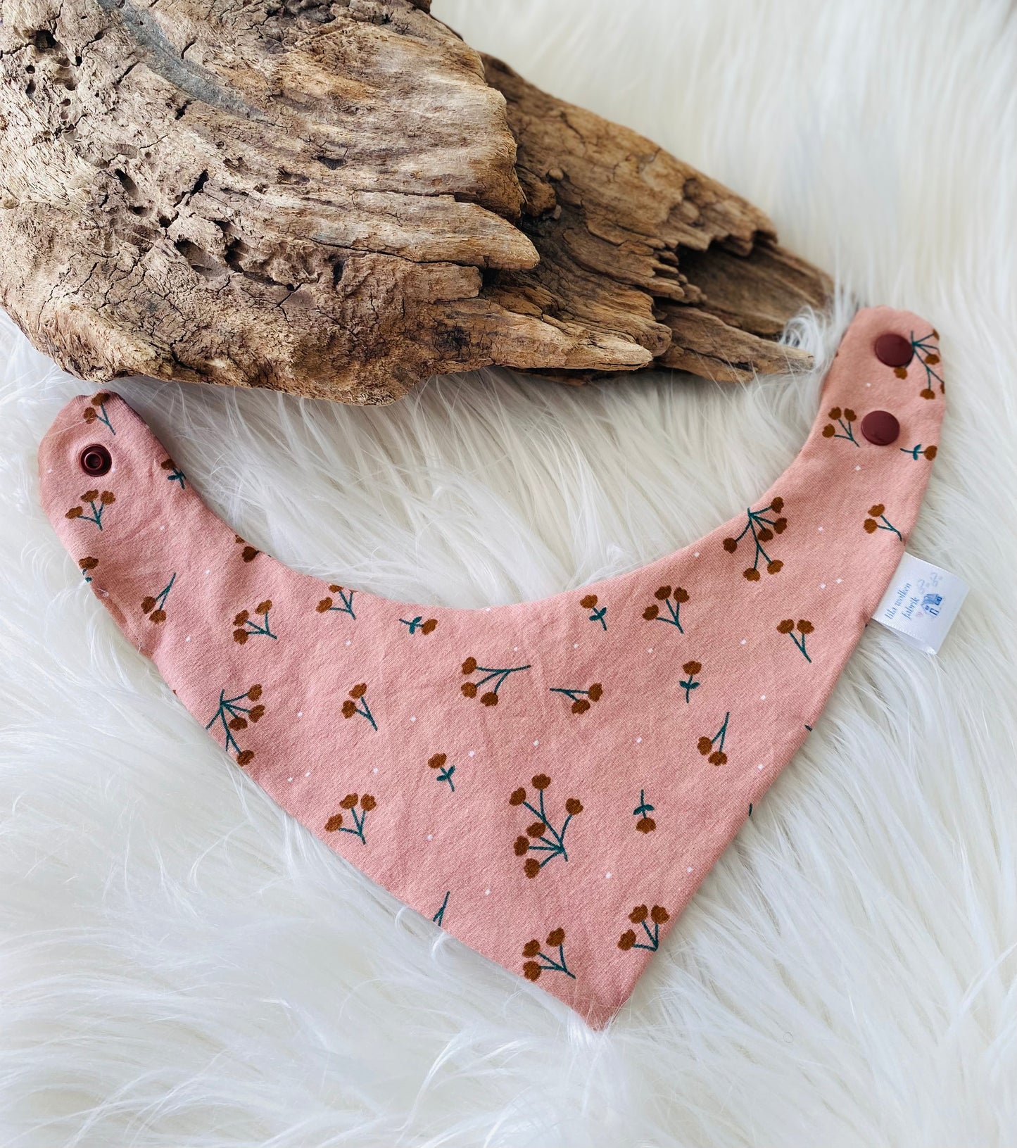 Halstuch rosa Blumen