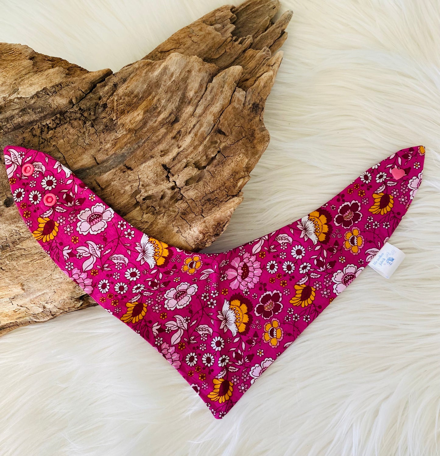 Halstuch pinke Blümchen