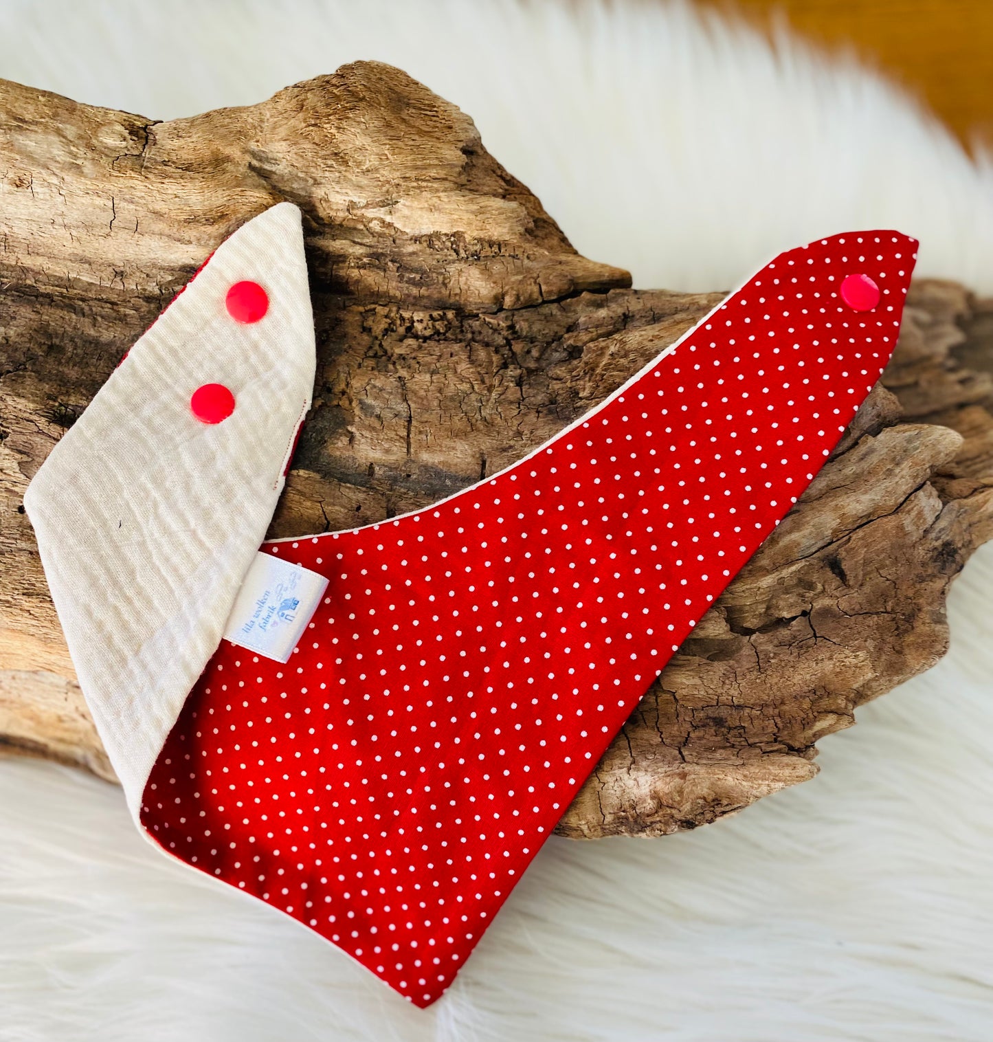 Halstuch weißes Pünktchen