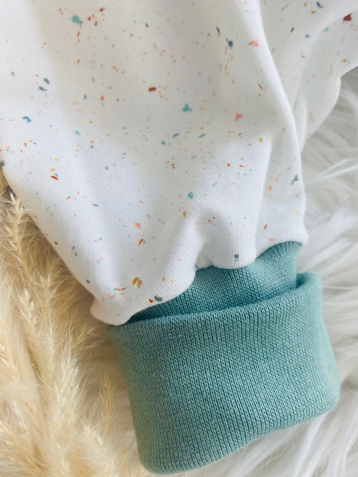 Lange Pumphose buntes Konfetti