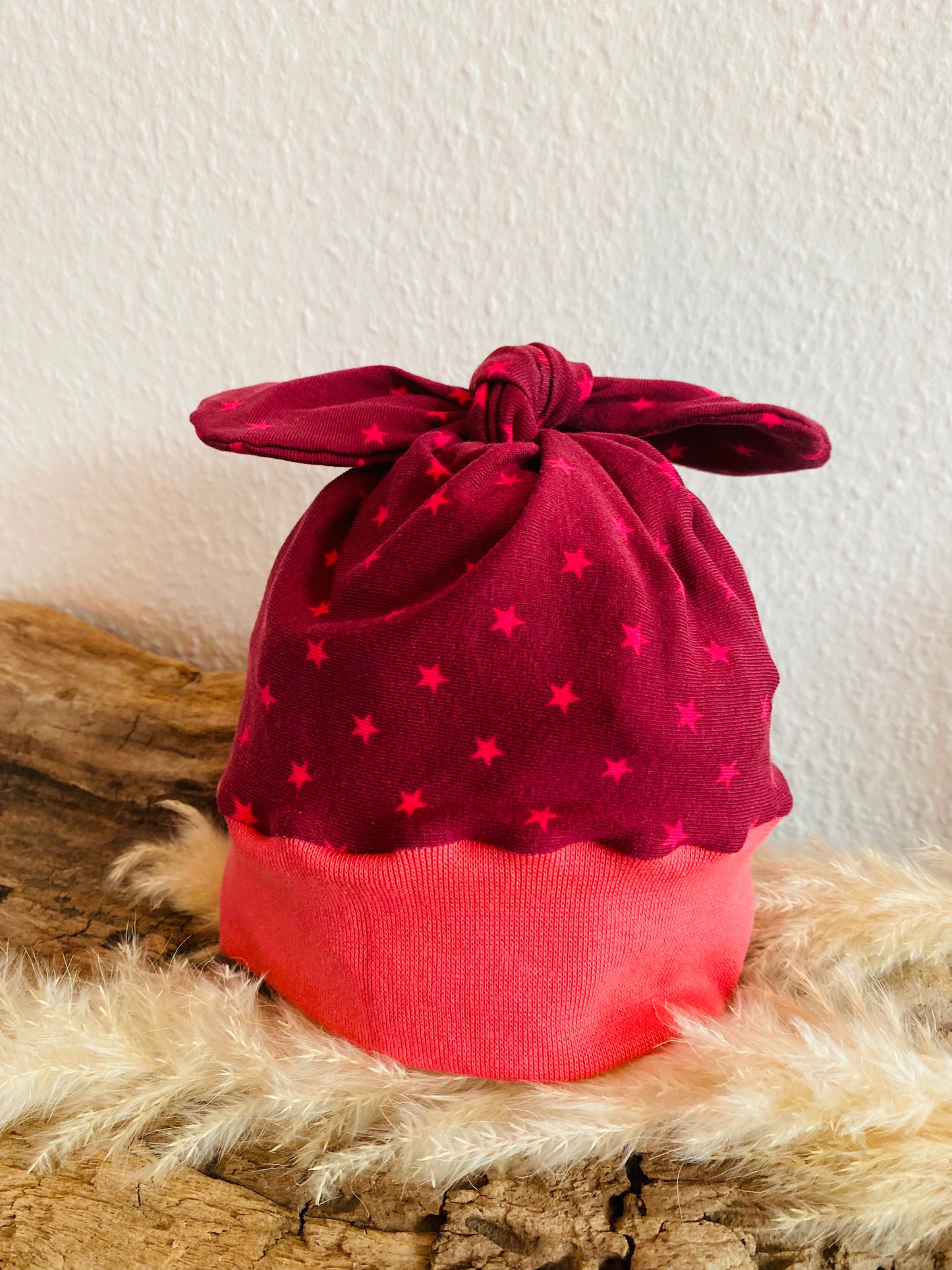 Mütze pinke Sternchen