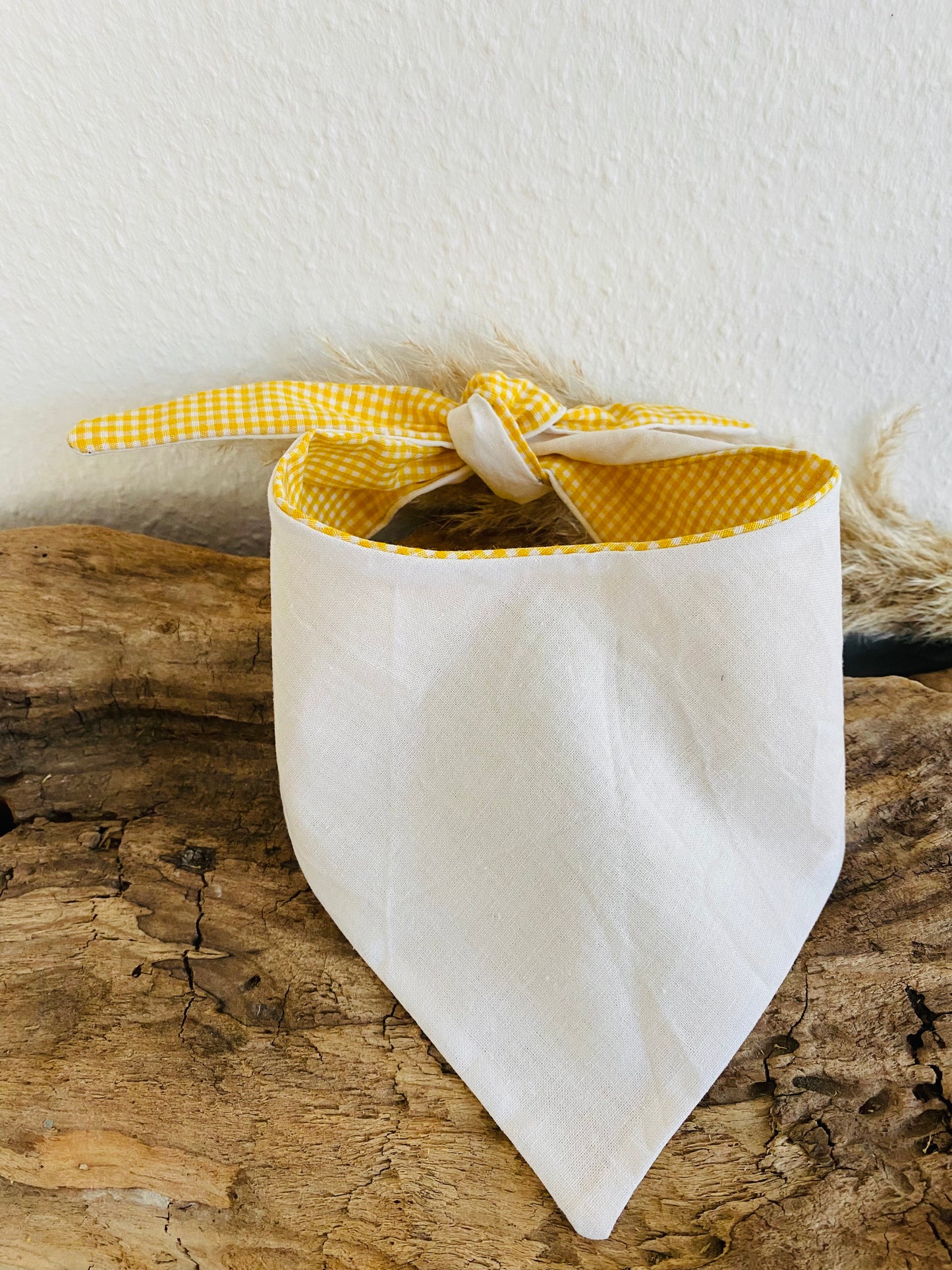Halstuch gelbes Karo&Weiß