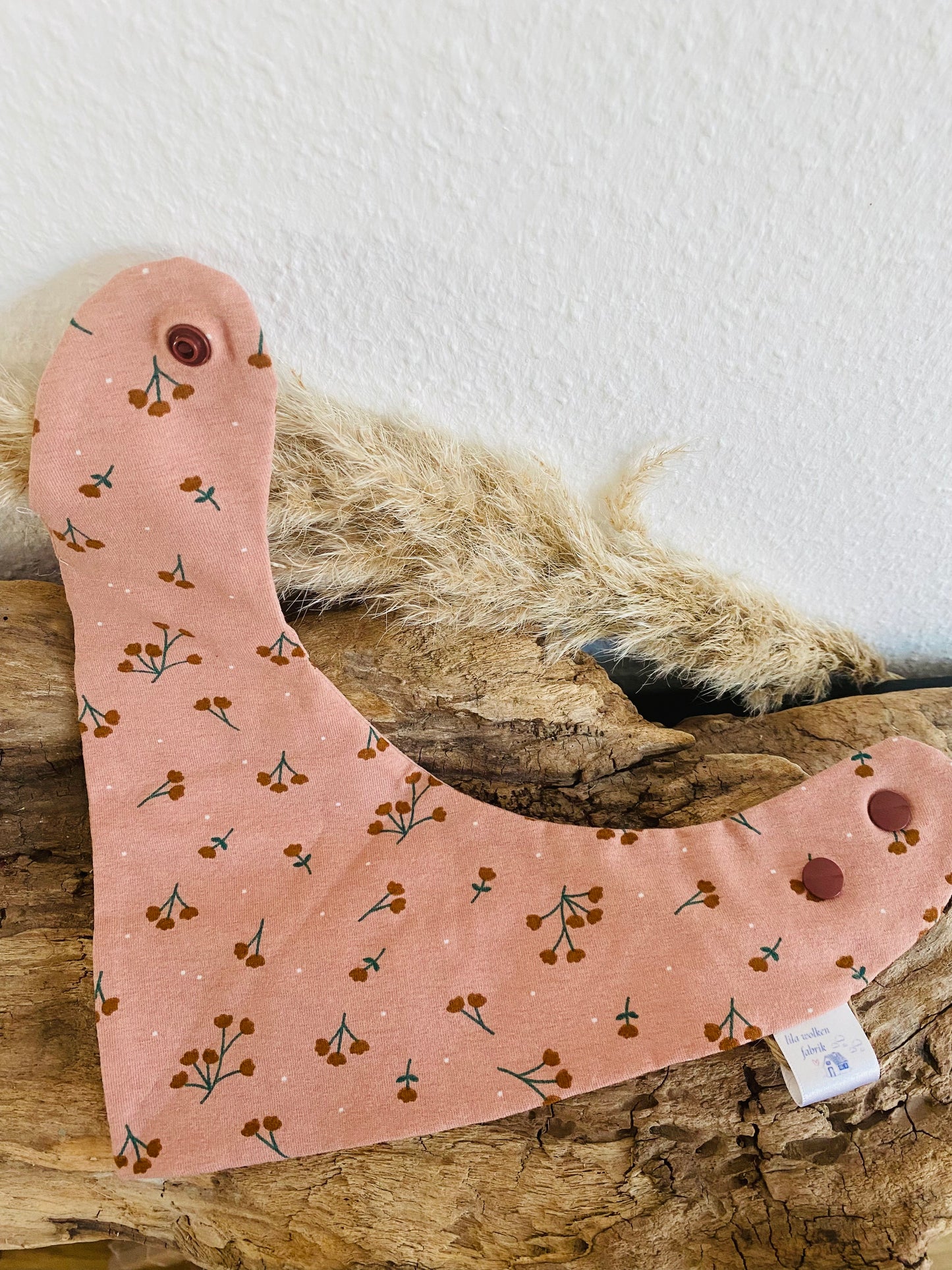 Halstuch rosa Blumen