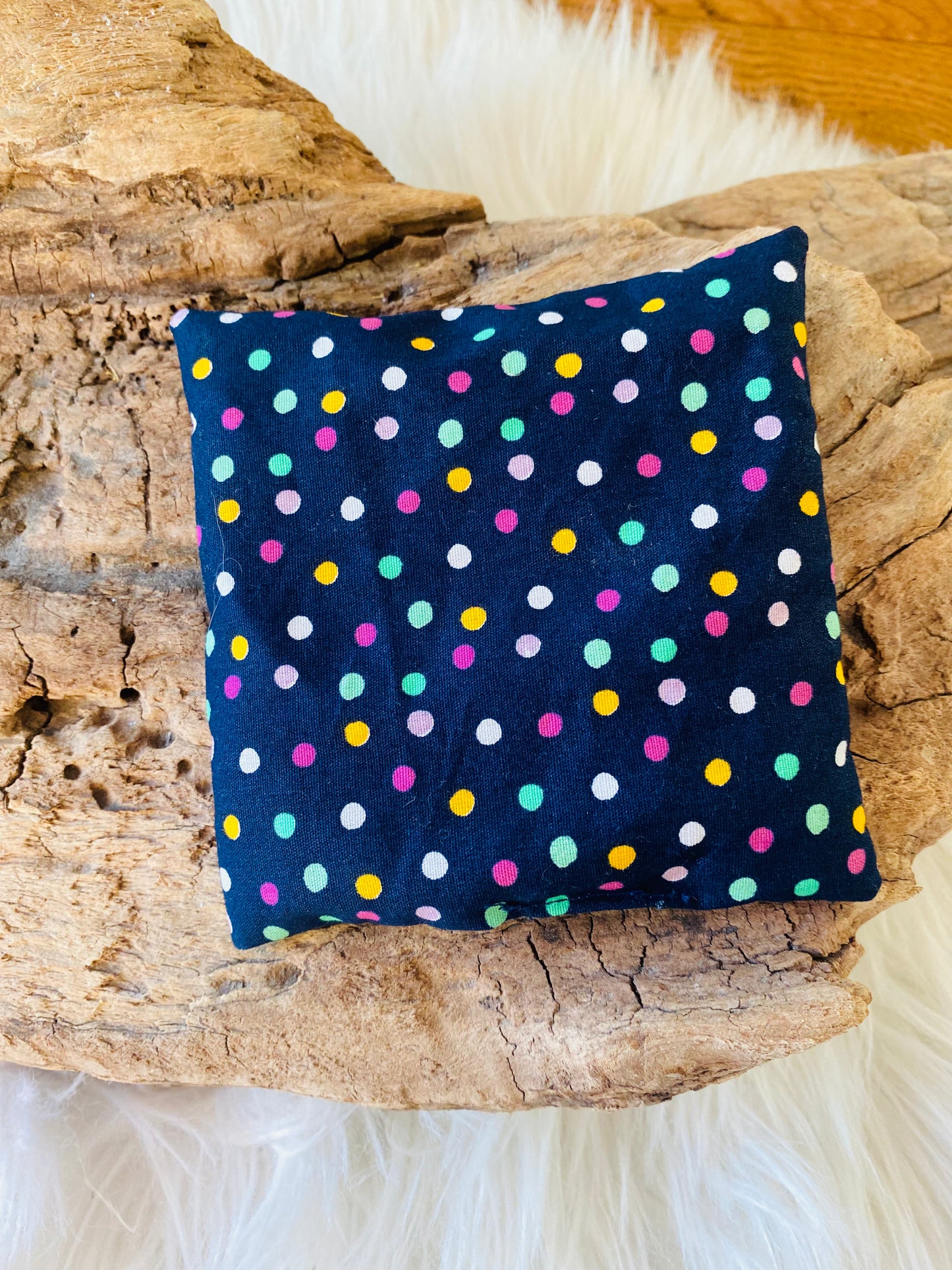 Dinkel Wärmekissen buntes Pünktchen